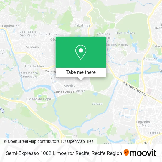 Semi-Expresso 1002 Limoeiro/ Recife map