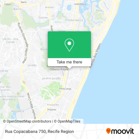 Rua Copacabana 750 map