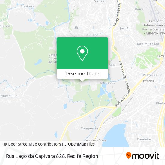 Rua Lago da Capivara 828 map