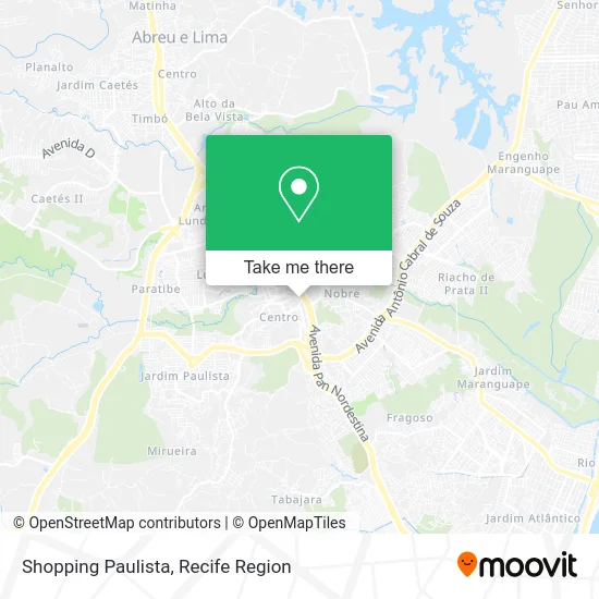 Shopping Paulista map