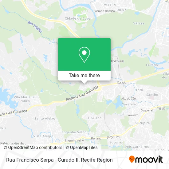 Rua Francisco Serpa - Curado II map