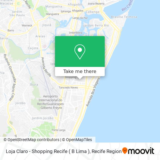 Mapa Loja Claro - Shopping Recife ( B Lima )