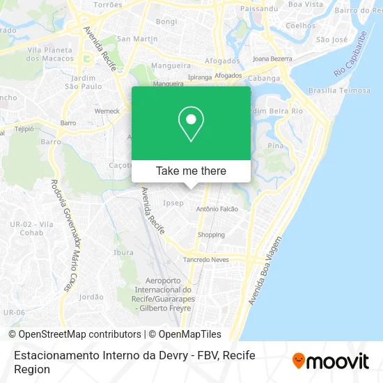 Estacionamento Interno da Devry - FBV map