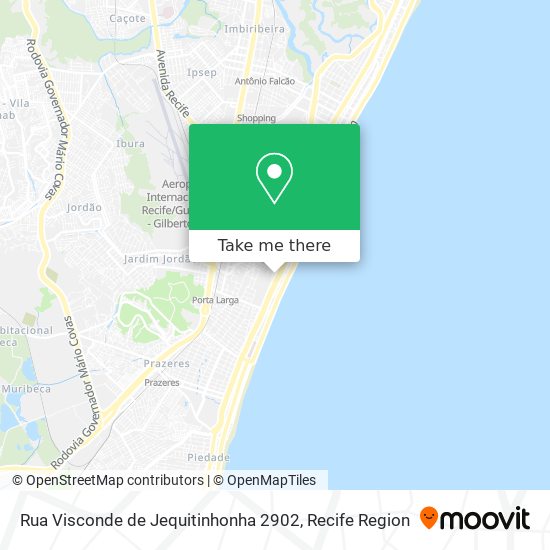 Mapa Rua Visconde de Jequitinhonha 2902