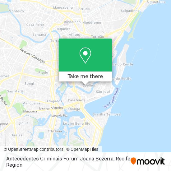 Antecedentes Criminais Fórum Joana Bezerra map