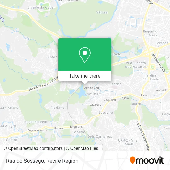 Rua do Sossego map