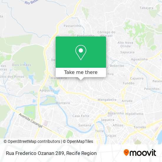 Rua Frederico Ozanan 289 map