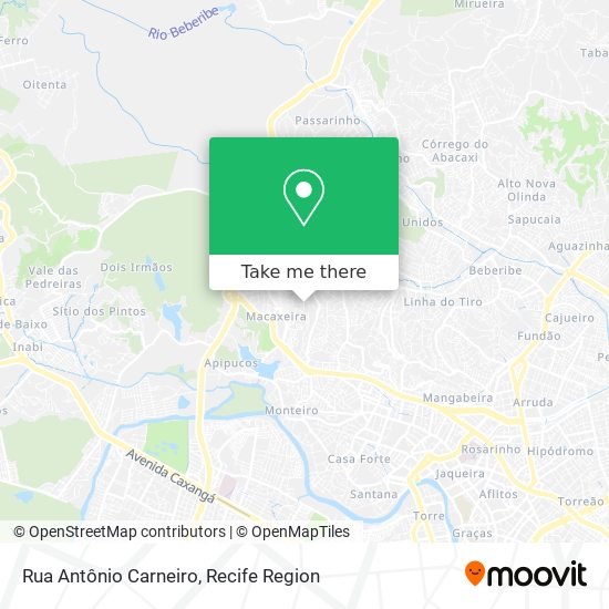 Rua Antônio Carneiro map