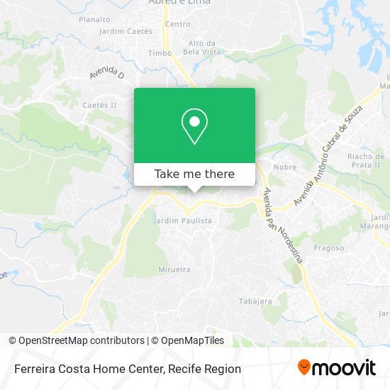 Ferreira Costa Home Center map