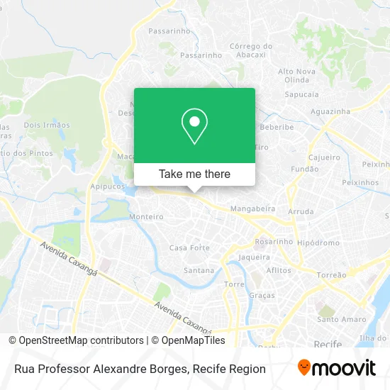 Rua Professor Alexandre Borges map