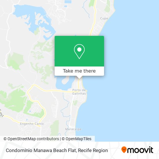 Mapa Condomínio Manawa Beach Flat