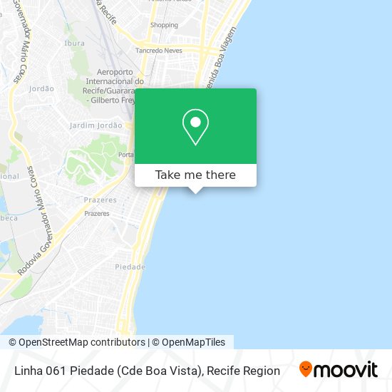 Linha 061 Piedade (Cde Boa Vista) map