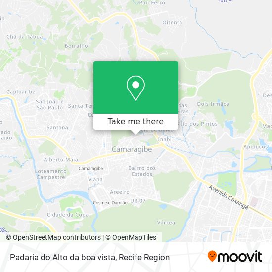 Padaria do Alto da boa vista map