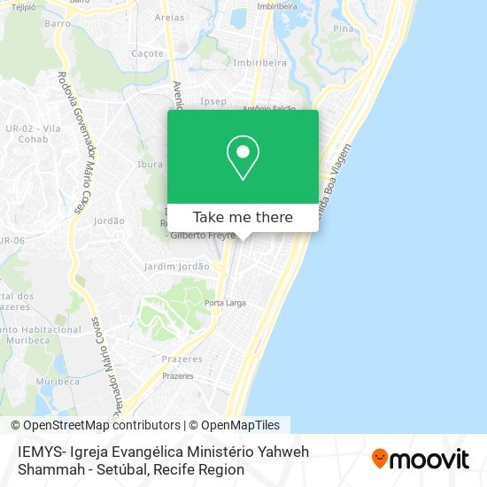 IEMYS- Igreja Evangélica Ministério Yahweh Shammah - Setúbal map