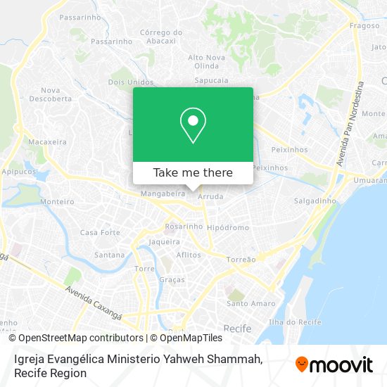 Igreja Evangélica Ministerio Yahweh Shammah map