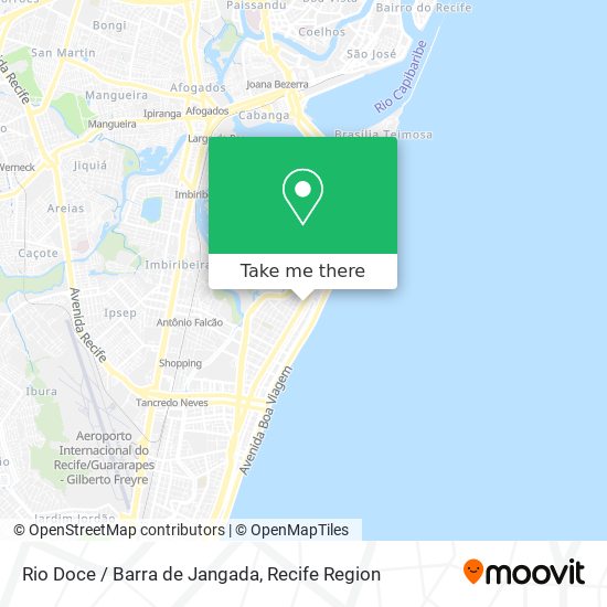 Rio Doce / Barra de Jangada map