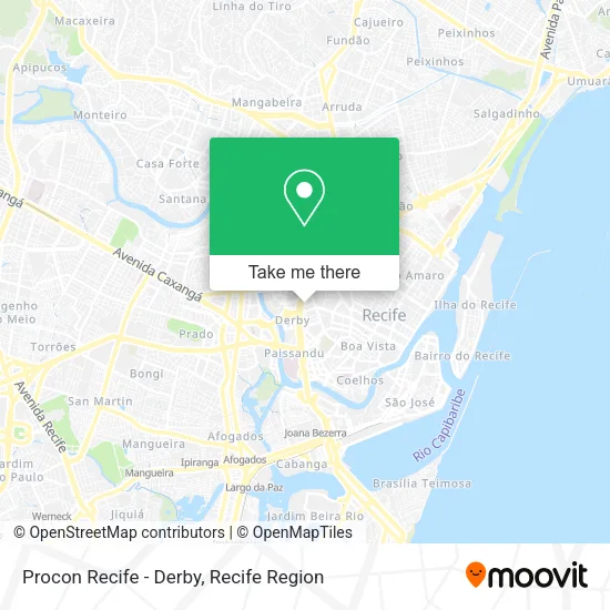 Procon Recife - Derby map