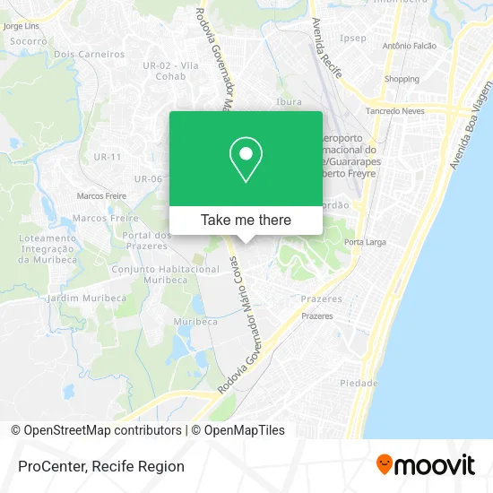 ProCenter map