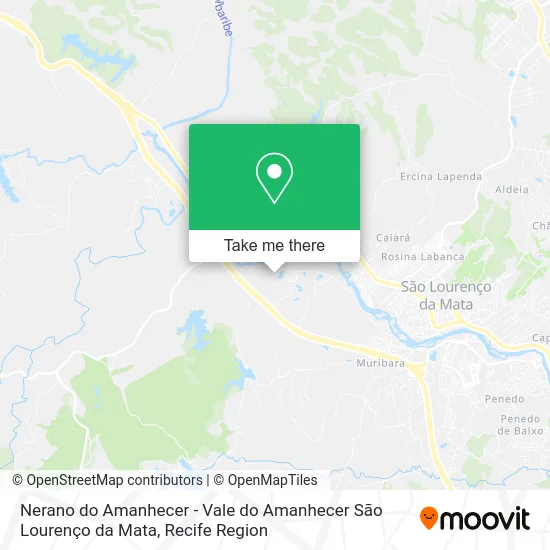 Nerano do Amanhecer - Vale do Amanhecer São Lourenço da Mata map