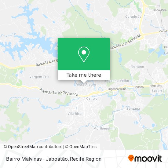 Bairro Malvinas - Jaboatão map