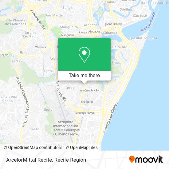 ArcelorMittal Recife map