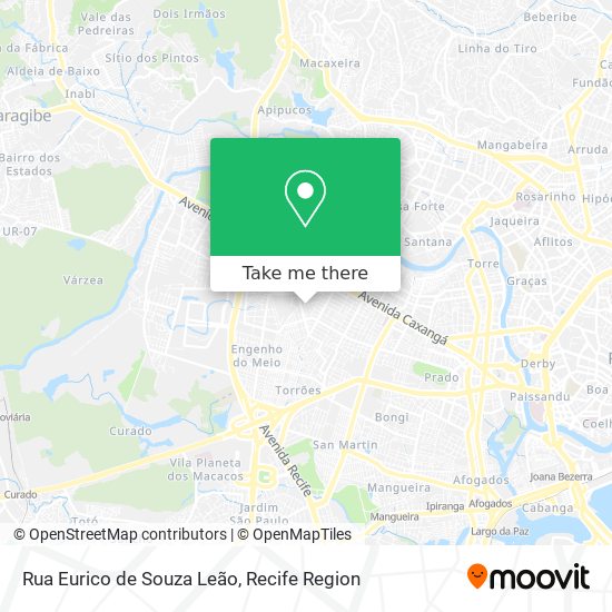 Mapa Rua Eurico de Souza Leão