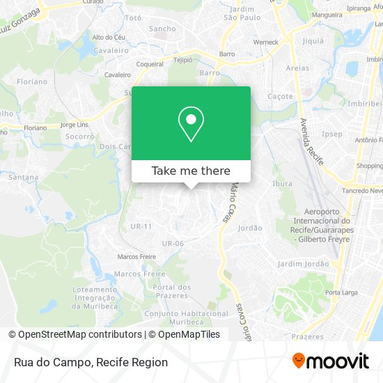 Rua do Campo map