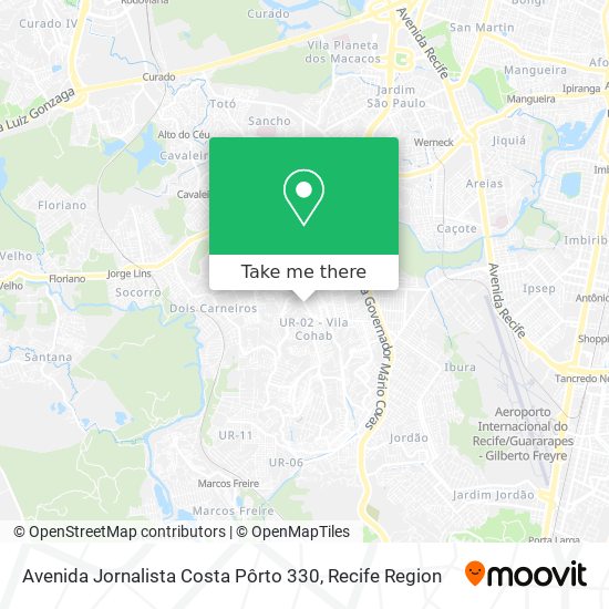 Mapa Avenida Jornalista Costa Pôrto 330