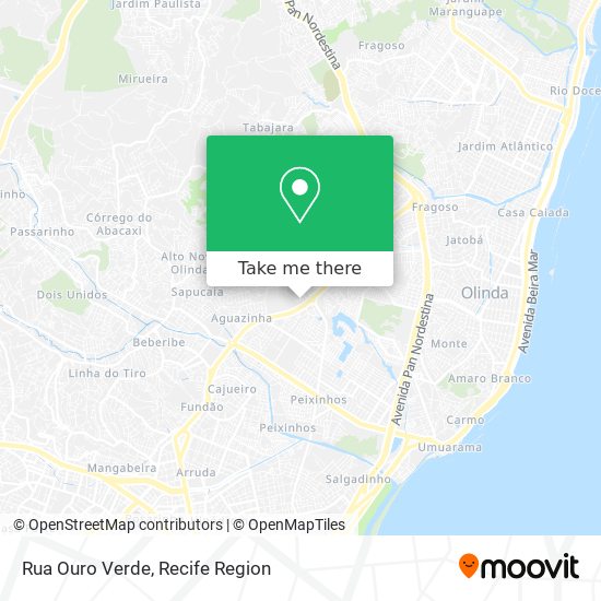 Rua Ouro Verde map