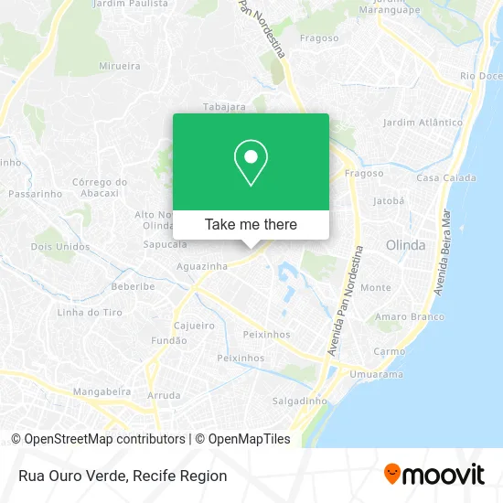 Rua Ouro Verde map