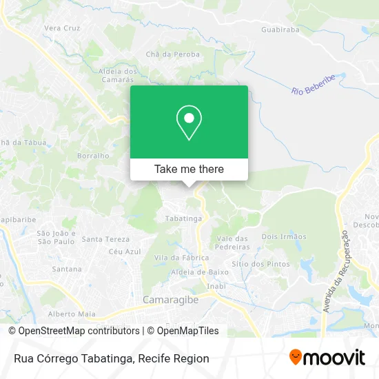 Rua Córrego Tabatinga map