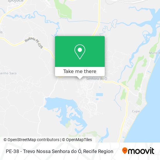 PE-38 - Trevo Nossa Senhora do Ó map