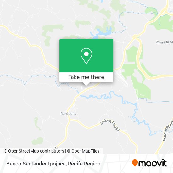 Banco Santander Ipojuca map