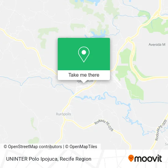 UNINTER Polo Ipojuca map