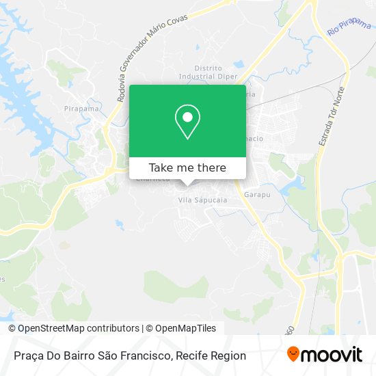 Praça Do Bairro São Francisco map