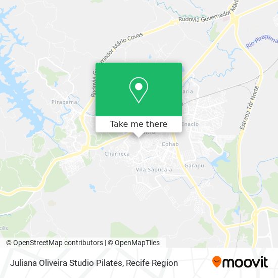 Juliana Oliveira Studio Pilates map