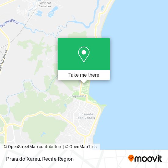 Praia do Xareu map