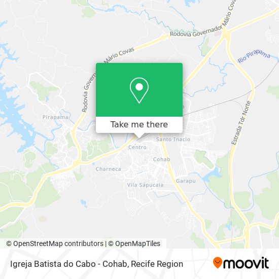 Igreja Batista do Cabo - Cohab map