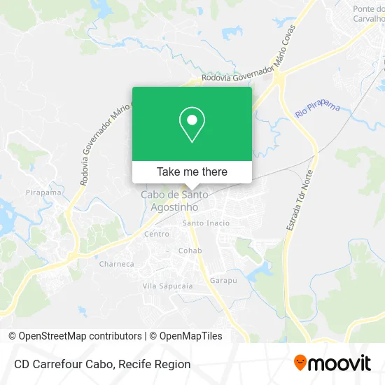 CD Carrefour Cabo map