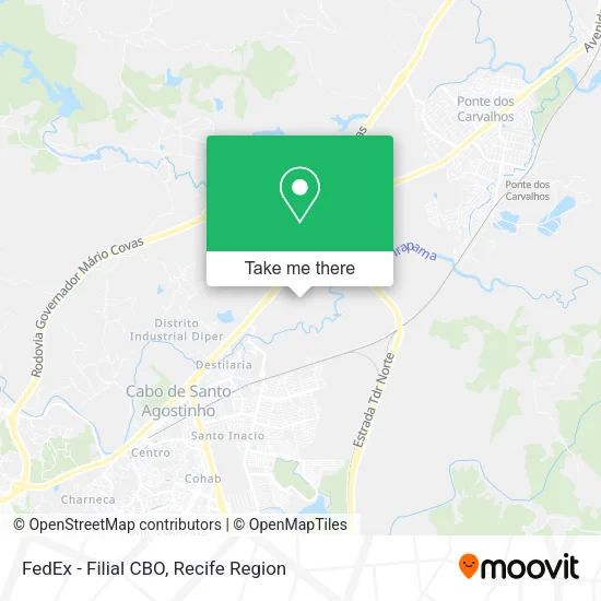 FedEx - Filial CBO map