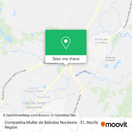 Mapa Companhia Muller de Bebidas Nordeste - 51