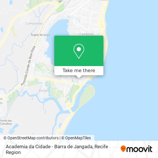 Academia da Cidade - Barra de Jangada map
