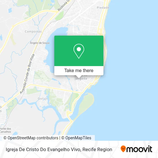 Igreja De Cristo Do Evangelho Vivo map