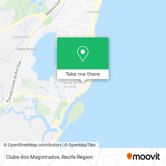 Clube dos Magistrados map