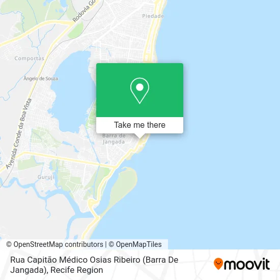 Rua Capitão Médico Osias Ribeiro (Barra De Jangada) map