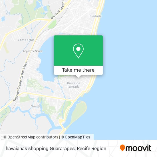havaianas shopping Guararapes map