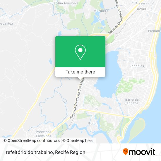 refeitório do trabalho map