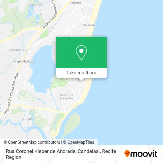 Rua Coronel Kleber de Andrade, Candeias. map