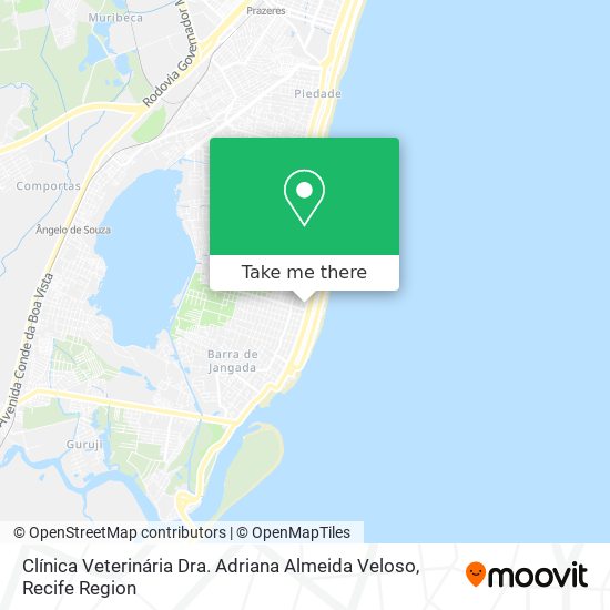 Clínica Veterinária Dra. Adriana Almeida Veloso map