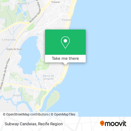 Subway Candeias map